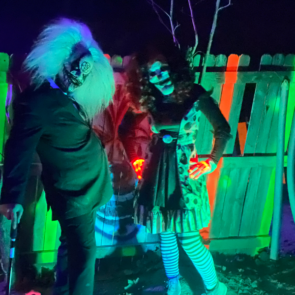 scary scenes in a haunted house