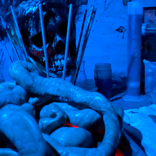 scary scenes in a haunted house