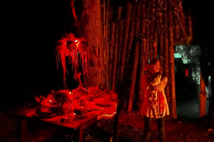 a close up of a fire